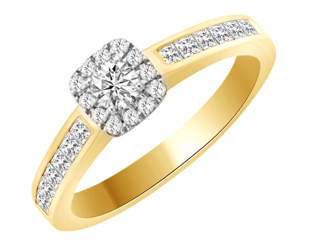 Queen Ring in 18ct Yellow or 18ct White Gold with Diamond - Corinne Hamak  Jewellery